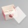 Box for 4 cupcake with a transparent lid, "hearts", 16 × 16 × 10 cm, confectionery packaging