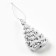 Christmas tree toy New Year's "Christmas trees", for the New Year, silver color