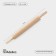 ADELICA rolling pin, with a rotating handle, 60 × 6 cm, beech