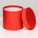 Hat box red, 13 x 13 cm