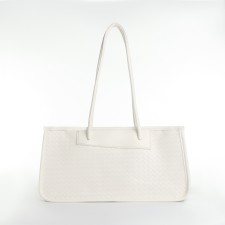 Bag Female Tout with zipper, white color