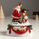 Souvenir polystone music is mechanical, "Santa Claus plays on the violin" 11x11x14 cm