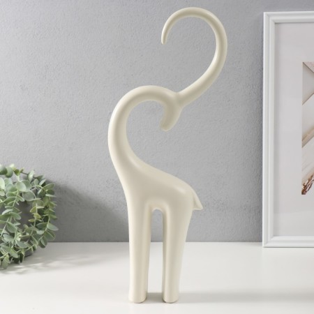Souvenir Ceramics "Antelope" White 6x13x47.5 cm