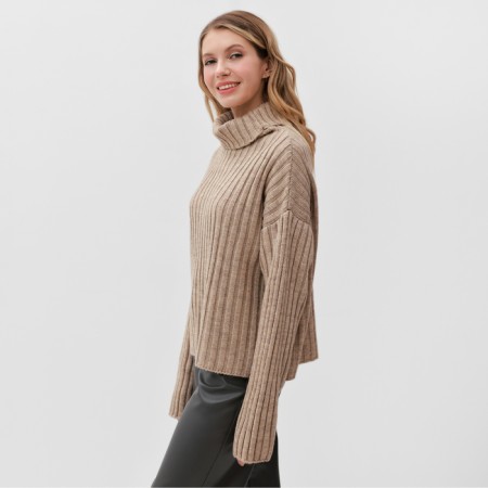 Jumper Women's Minaku: Casual Collection Beige Color, Rr. 42-3