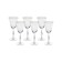A set of glasses for white wine, decor “Gold Gold”, 185 ml X 6 pcs.