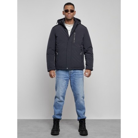 Sports male winter, size 60, dark blue color