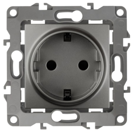 2p+E Schuko, 16A-250V, IP20, ERA12, graphite