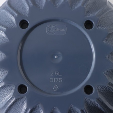 Pot for flowers with a “Wave” pallet, 2.5 l, d = 17.5 cm, color gray color-3