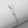 Bracelet with rhinestones "Zircon" Izk, path, white color in silver, 15cm
