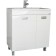 Cube Domino Tumba under the Elen 75 sink, without a box, with a underwear basket