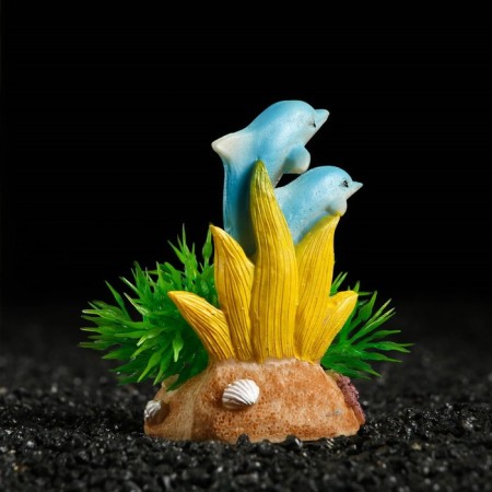 Decor for the Aquarium "Dolphins" on a stand, 4.9 x 4 x 8 cm-2