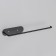 Holder for paper towels of a suspended share 26 × 1.5 × 12 cm, black color