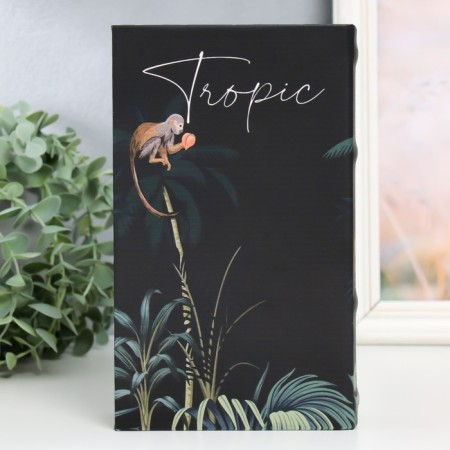 Safe Broke Tree leatherette "Beasts in the Tropics" 21x13x5 cm-5