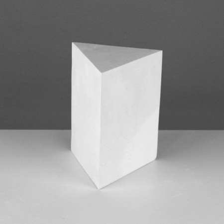The geometric figure of the prism is three -sided, 20 cm (gypsum)