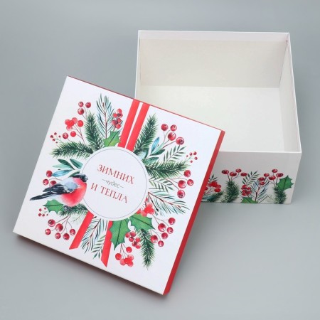 Gift Box "Winter Miracles", 26.2 x 26.2 x 14 cm, New Year-4