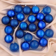 Set of balls plastic D-6 cm, 24 pcs 