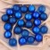 Set of balls plastic D-6 cm, 24 pcs "Dalia" blue