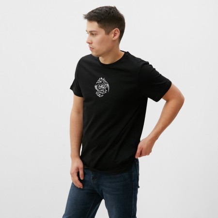 T -shirt male, black color, size 54-5