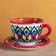 Tea couple Rishtan ceramics "Flowers", 250 ml, red