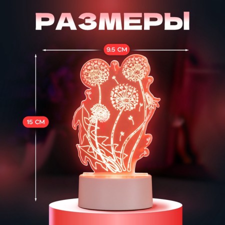 Light "Dandelion" LED white 11x9.5x15 cm Risalux-2