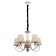 Svetlana chandelier 5x60W E14 white 54x54x42cm SVK