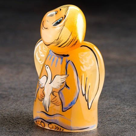 Souvenir "Angel with a dove", Selenite-2