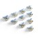 Hairpins for hair decoration Stay Magical, 10 pcs., 1.3 x 1.3 x 1.5 cm