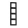 Frame Legrand Inspiria, 4 post, anthracite