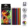 Pencils of 12 flowers Calligrata Soft, sharpened, hexagonal, plastic, cardboard packaging, euro suspension