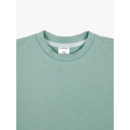 Children's jump (T-shirt, trousers), height 122-128 cm, mint color, gray color-14