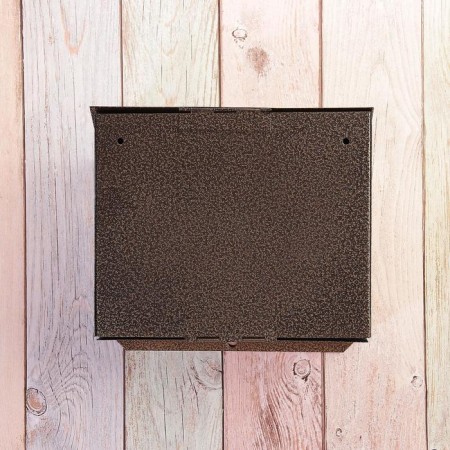 Mail box without a lock (with a loop), horizontal "mini", bronze-13