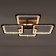 Causteen with PDU 1837/4CF LED 144W 3000-6000k Dimmer Coffee 59x59x11 cm Bayerlux