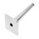 Furniture Furniture Cappio OP07, h = 200mm, thick thickness 1.8, color chromium