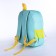 Baby backpack on lightning, turquoise color