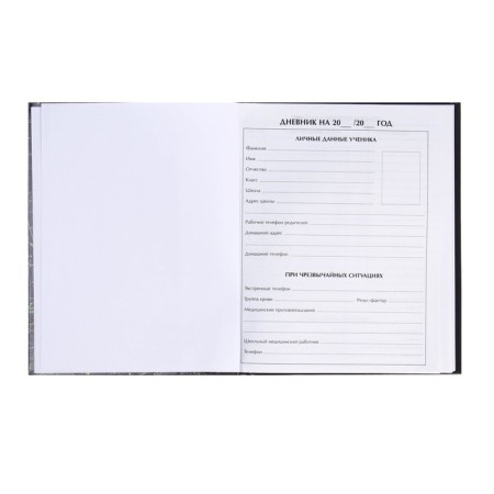 Diary for grades 5-11, "Cosmos", solid cover 7BC, glossy lamination, 48 sheets-3