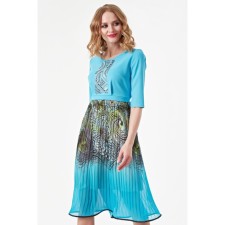 Women's dress, size 42, blue color