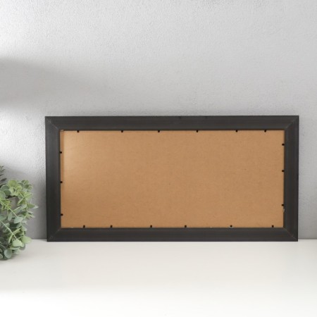 Photo frame plastic, textiles on 4 photos "Travel to Paris" with clothespins, black 60x30 cm-2
