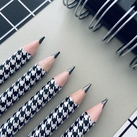 Chernographic pencil BrunovisConti Happygraphix Jumbo "Fashion Pattern", 4v, three -sided-3