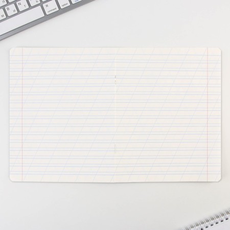 Notebook A5, 12 sheets on the paper clip in the braid “September 1: School supplies”, 5 types of mix, white 96%.-2