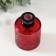 Diffusor for essential oils with a “flower” lid is a transparent red 100 ml 6x6x8 cm
