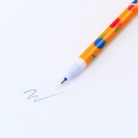 PEL WRITE WRITE GELENT WITH WITH AND ERADED + 9 PHOTS “September 1: Learn at 5!”, Blue paste, gel 0.5 mm mm-2