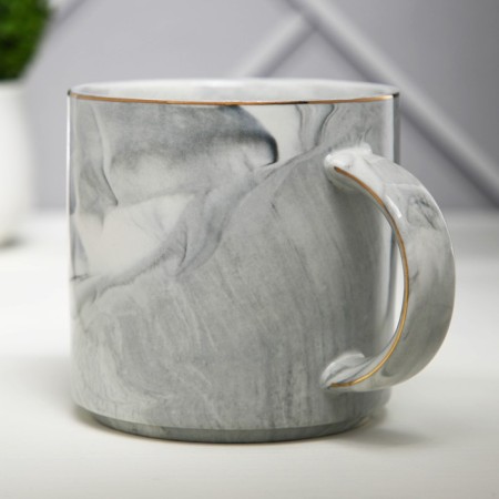 Ceramic "Teacher" mug, 350 ml, color gray color-2
