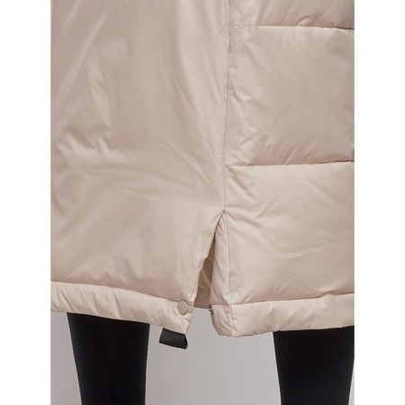Coat insulated winter female, size 44, beige color-10