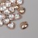 Decor for creativity plastic for metal "Heart with crystal" Gold set 20 pcs 2x1.5x0.6cm