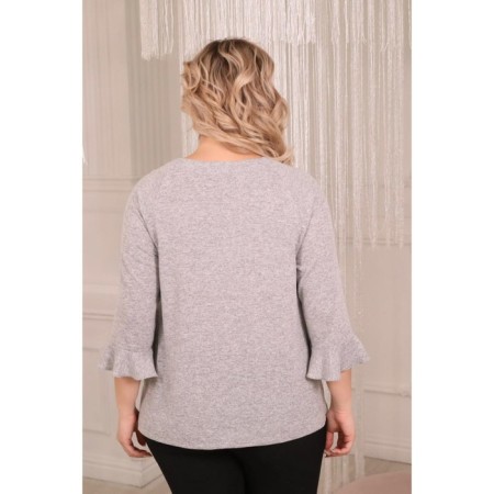Female jumper, size 52, gray color-5