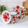 Set of pots "Siberian poppies", 2 items: 4 l, 5.5 l, enameled covers, induction