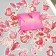 Stickers for creativity "New Year in pink shades" embossing gold set 48 pcs 9x7x0.8 cm 10177