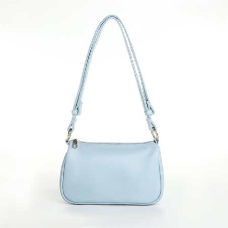 Bag Women's Cross-Bodi with a zipper, blue color