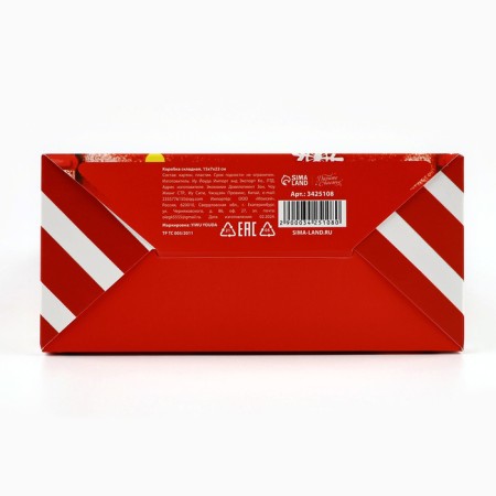 Folding box "New Year's Post", 15 x 7 x 22 cm, new year-4