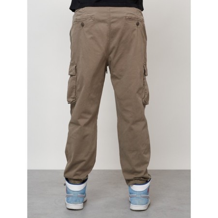 Cargo jeans men, size 56, beige color-3